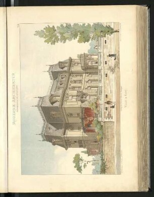 Villa in Genf. M. M. Milleret & Diodati, Architekten