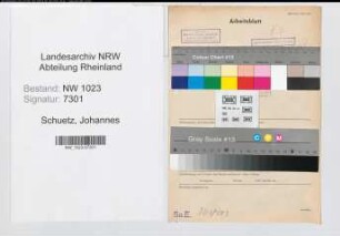 Entnazifizierung Johannes Schuetz , geb. 17.03.1898 (Postsekretaer)
