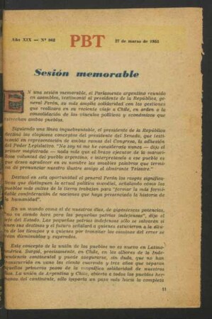 Sesión memorable