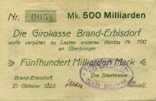 Gutschein - 500 Milliarden Mark
