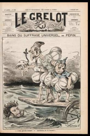 Bains du suffrage universel, par Pépin