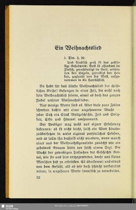 Ein Weihnachtslied
