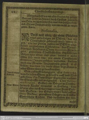 Lebenslauf : Personalia