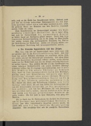 4. Die Steinsche Agrarreform und ihre Folgen
