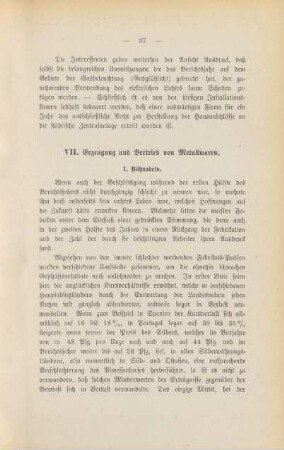 VII. Erzeugung und Vertrieb von Metallwaren.