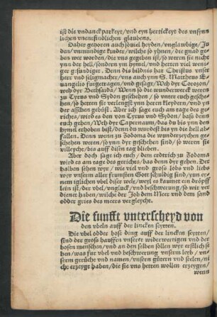 Die funfft unterscheyd von den ubeln auff der lincken seytten.