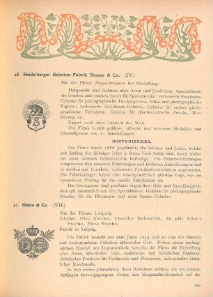 46. Heidelberger Gelatine-Fabrik Stoess & Co. (IV.)