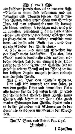 Am IV ten Sont nach Trinit. Luc. 6.36