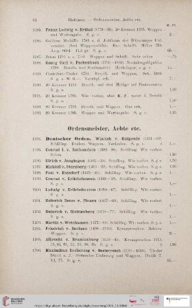 Ordensmeister, Aebte etc. (Nr. 1194-1233)