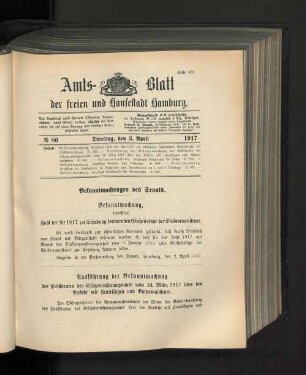 No. 86, 3. April 1917