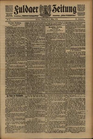Ausgabe vom Montag, den 08. März 1909.