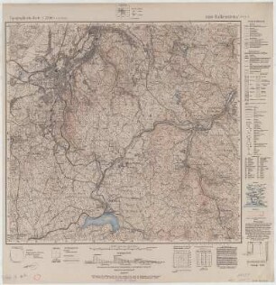 Section Falkenstein aus: Topographische Karte (Meßtischblätter) Sachsen