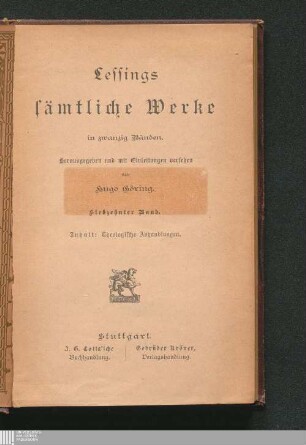 17: Theologische Abhandlungen