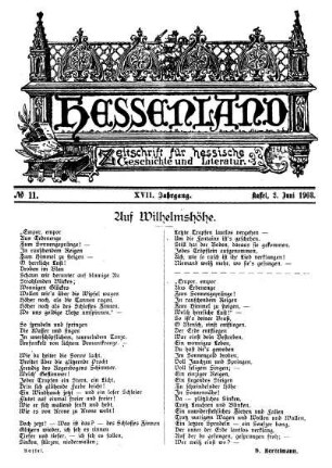 No. 11, 2. Juni 1903