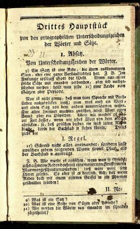 Drittes Hauptstück.