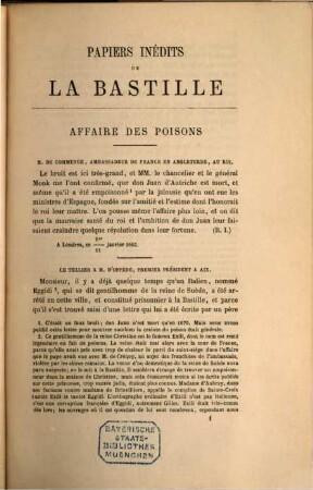 Archives de la Bastille, documents inédits recueillis et publiés par François Ravaisson : [Ab vol. 18:] Publ. par Louis Ravaisson-Mollien. 4