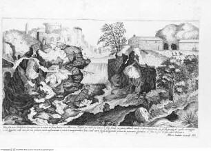 Vestigi delle antichità di Roma, Tivoli, Pozzuolo e altri luochi, Tafel 40: Catar alta overo löcho stretto et precipitoso ...