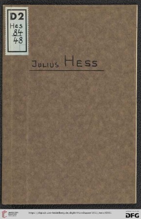 Kollektiv-Ausstellung Julius Hess