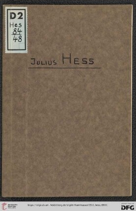 Kollektiv-Ausstellung Julius Hess