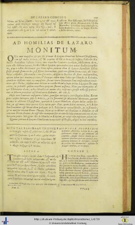 In Lazarum homiliae I - VII.