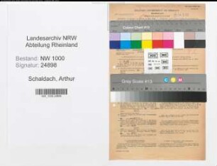 Entnazifizierung Arthur Schaldach, geb. 06.01.1902 (Postfacharbeiter)