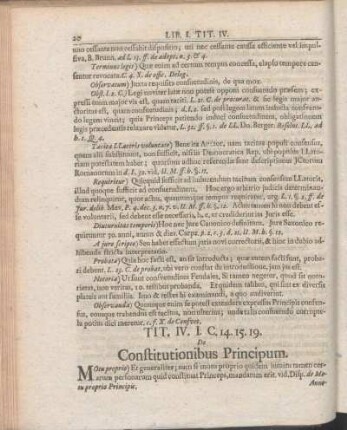 Tit. IV. I. C. 14. 15. 19. De Constitutionibus Principum.