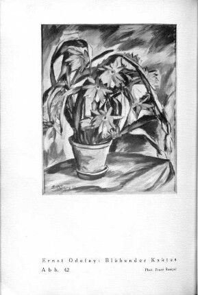 Ernst Odefey: Blühender Kaktus. Abb. 42