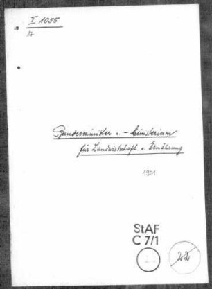 Bundesministerium für Ernährung, Landwirtschaft und Forsten