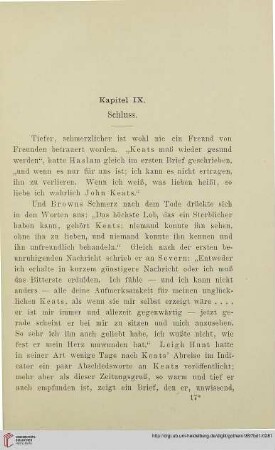 Kapitel IX: Schluss