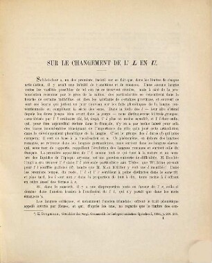 Sur le changement de l'l en u