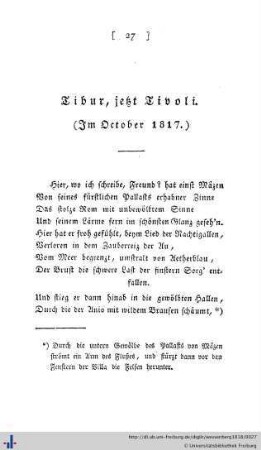 Tibur, jetzt Tivoli