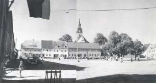 Marktplatz in Elstra : Bauwesen - öffentliche und andere Gebäude. Ort: Halštrow / Elstra. Marktplatz