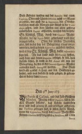 Den 9ten Juny 173