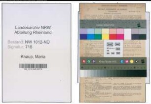 Entnazifizierung Maria Knaup , geb. 12.04.1894 (Lehrerin)