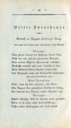 Dritte Abentheure