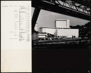 Schauspielhaus, Wuppertal: Ansicht (Ausstellungstafel der »Prague Quadrennial of the Theatre Design and Architecture« 1967)
