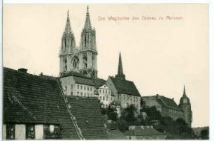 Meißen. Westtürme des Doms