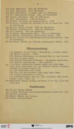 Münzsammlung (Nr. 591-597)