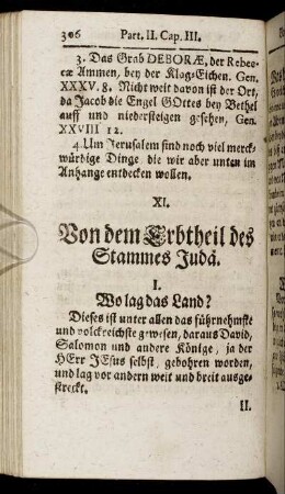 XI. Von dem Erbtheil des Stammes Judä.