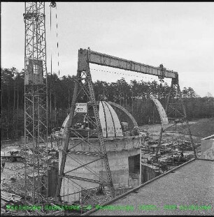 Baustelle der Schnellen Nullenergie Anordnung Karlsruhe (SNEAK), von Südwesten