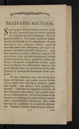 Praefatio auctoris.
