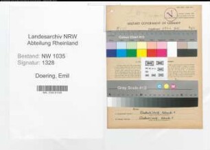 Entnazifizierung Emil Doering , geb. 16.10.1902 (Hauer)