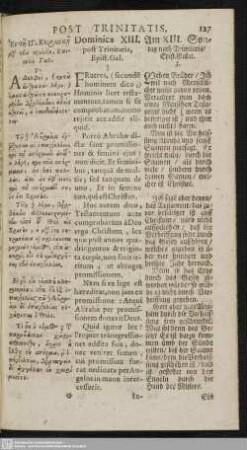 Dominica XIII. post Trinitatis : Epist. Gal. 3