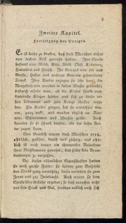 Zweites Kapitel. Fortsetzung des Vorigen