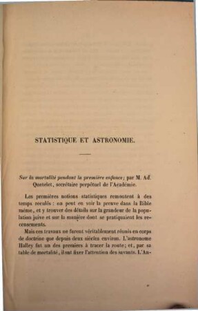 Physique du globe : Statistique et astronomie