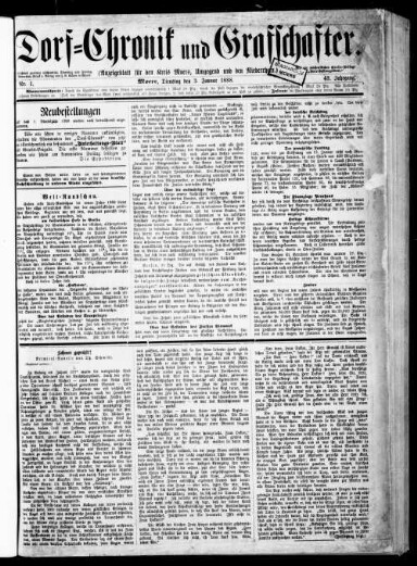 Titelseite einer Zeitung