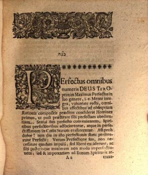 Disputatio Historico-Theologica Inauguralis De Perfectione Christiana