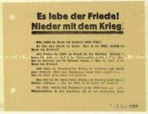 Handzettel der KPD gegen die SPD und Aufruf zur Reichstagswahl am 7. Dezember 1924