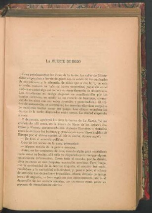 La muerte de Rodó