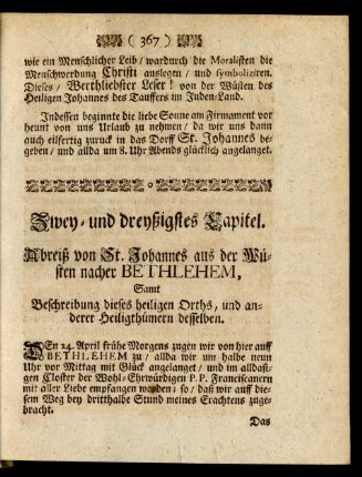 Zwey- und dreyßigstes Capitel.